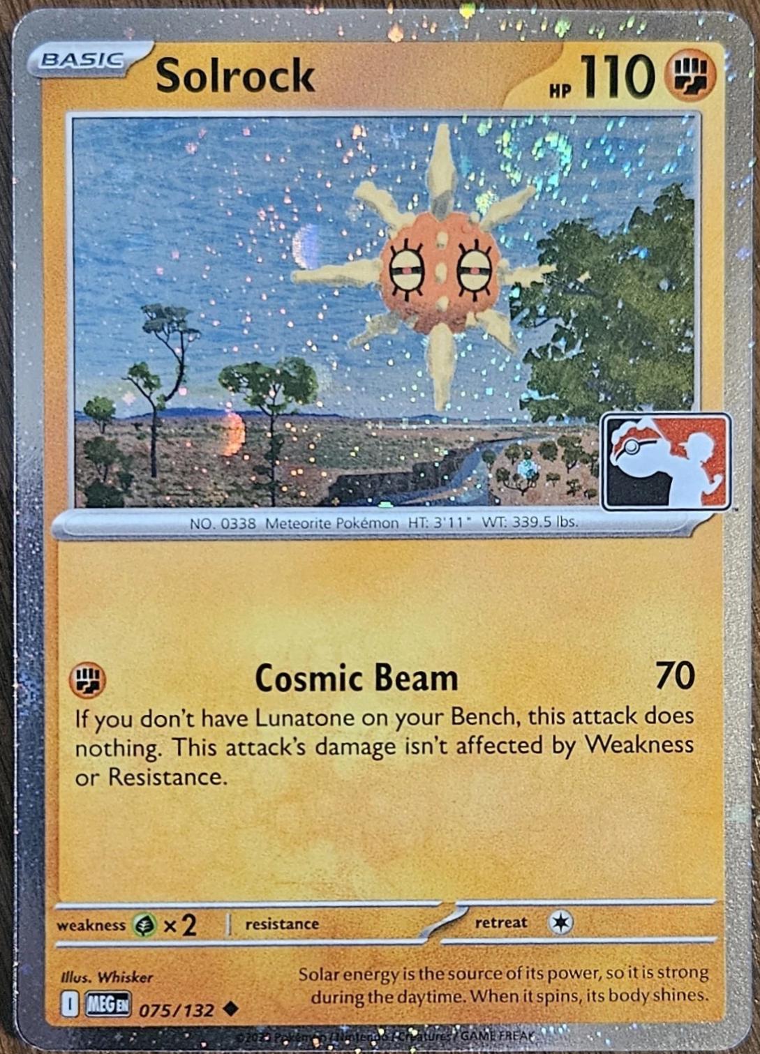Mega Evolution Solrock [Prize-Pack] Pokémon card